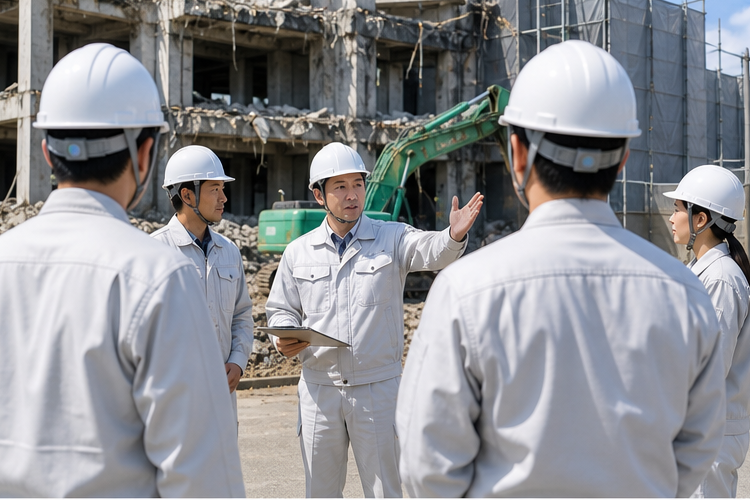 作業員による現場確認