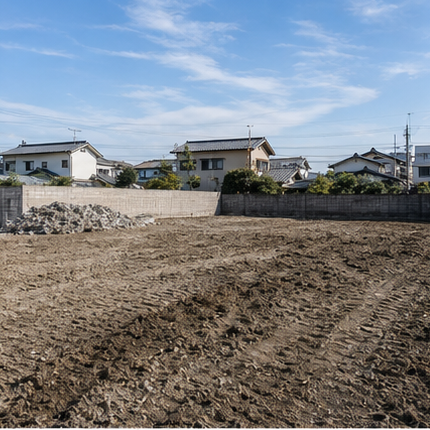 撤去後の整地現場